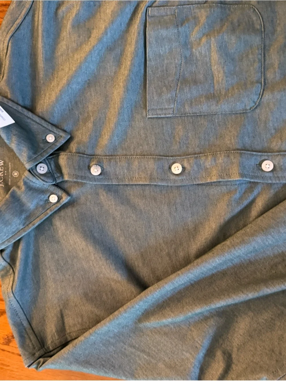 J. Crew Light Green Long-Sleeve Button-Down Pocket Shirt NWT was $99!